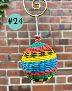 Palm Ball Ornament - 2"
