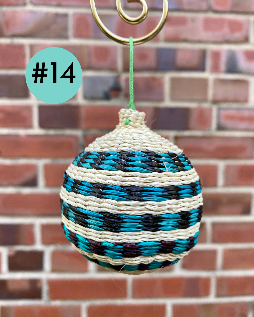 Palm Ball Ornament - 2.5"