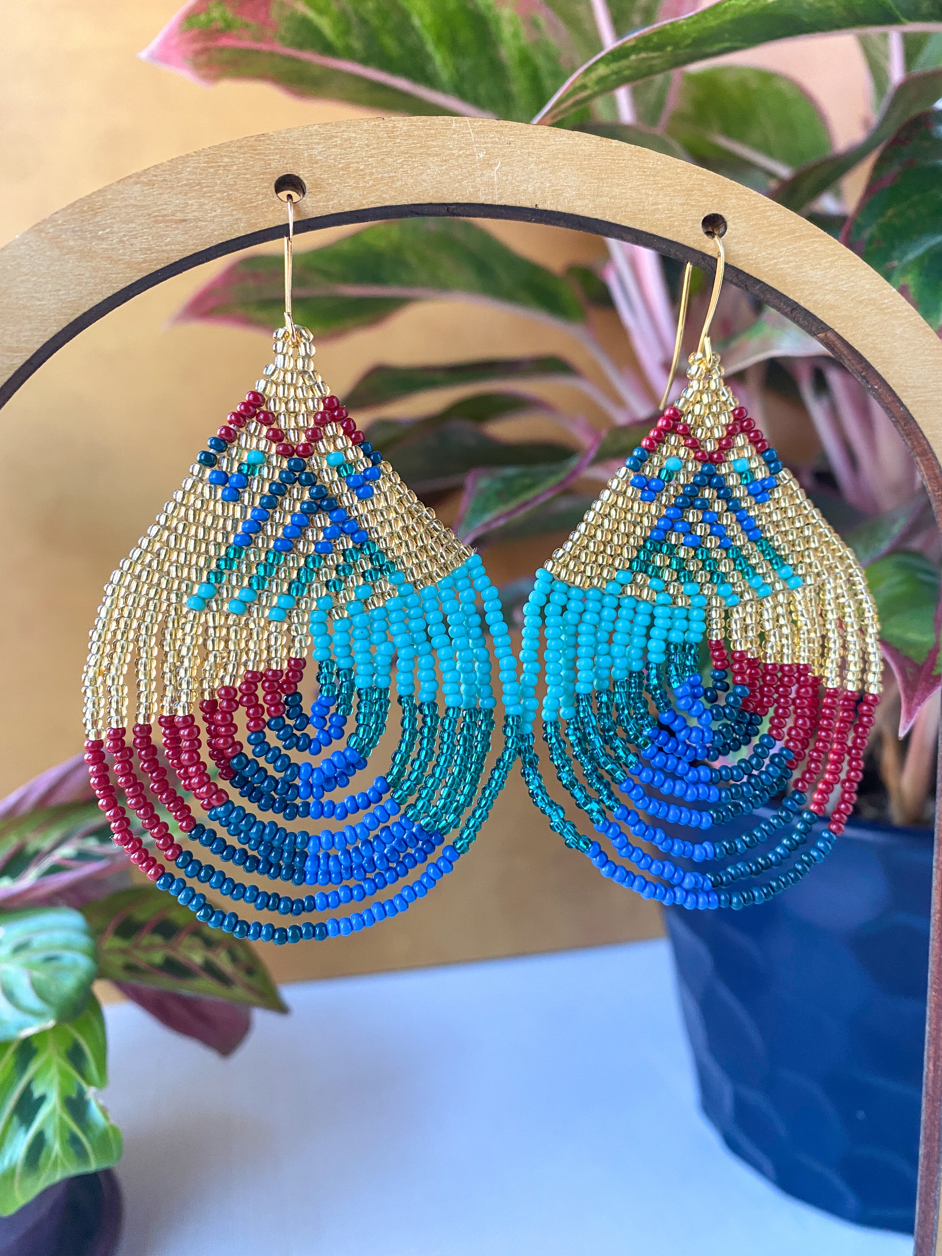 Womb Earrings - Ocean Blue