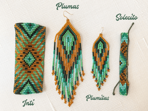 Plumitas Earrings - Emerald