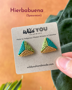 Miyuki Triangle Studs