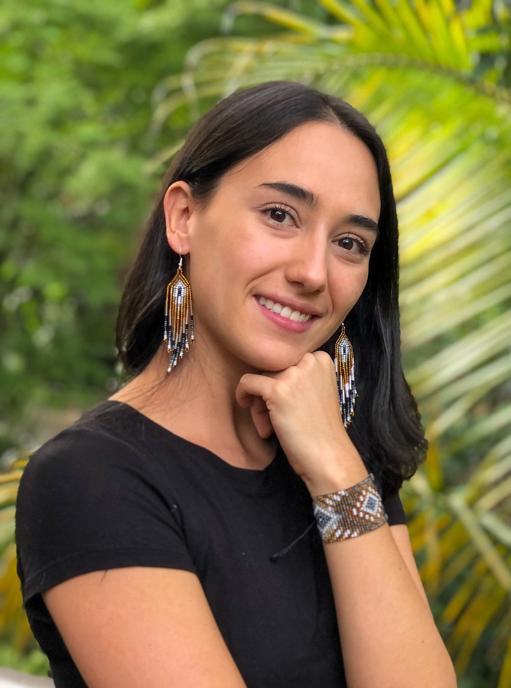 Plumitas Earrings - Silver & Gold