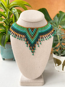 Fuerza Bib Necklace - Emerald