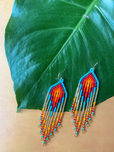 Plumitas Earrings - Golden Rainbow