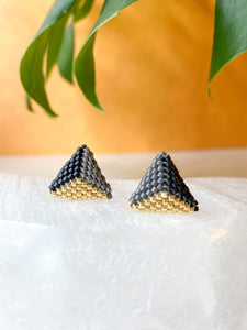 Fall Miyuki Triangle Studs