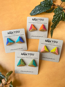 Miyuki Triangle Studs