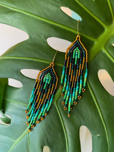 Plumitas Earrings - Emerald
