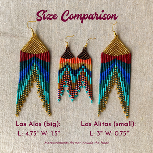 Las Alitas Earrings - Ocean Sunrise